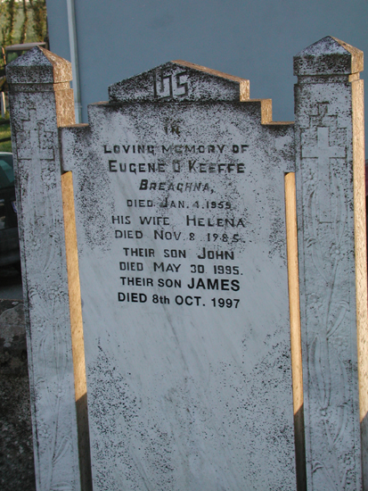 O'Keeffe, Eugene, Helena, John and James, Ahiohill cemetery.jpg 252.2K